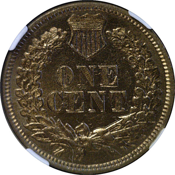1862 Indian Head Cent. -  NGC MS-62 - Image 3