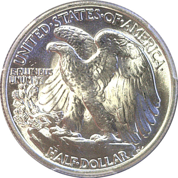 1946 Doubled Die Reverse.  Walking Liberty Half Dollar  -  PCGS MS-64 - Image 3