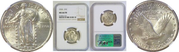 1926 Standing Liberty Quarter. -  NGC MS-66 FH