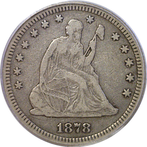1878-S Seated Liberty Quarter. -  PCGS VF-30 - Image 2