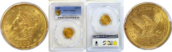 1907 $2 1/2 Liberty  -  PCGS MS-66+
