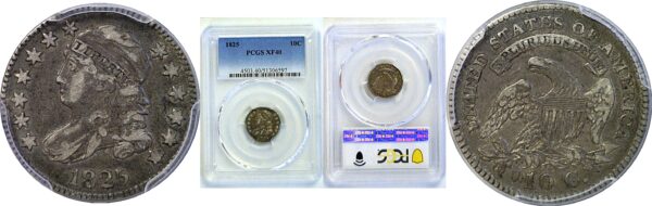 1825 Bust Dime. -  PCGS XF-40