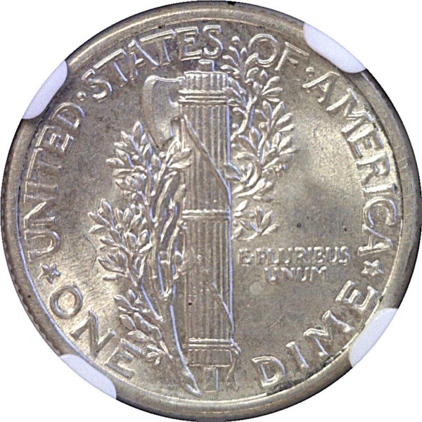 1942/1 Mercury Dime. -  NGC MS-64.  CAC - Image 3