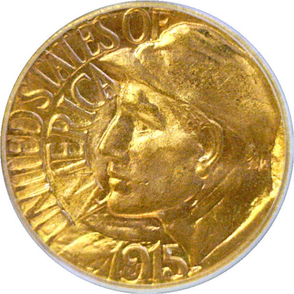 1915-S $1 Panama-Pacific Gold Commemorative  -  PCGS MS-66  CAC - Image 2