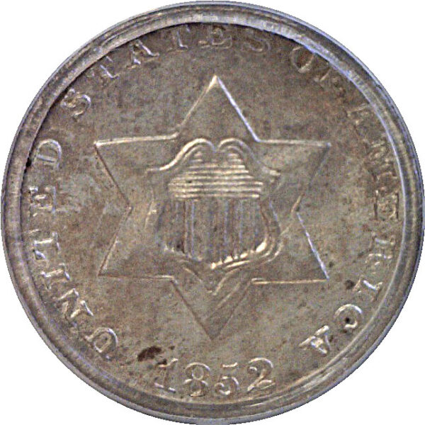 1852 Silver Three Cent  -  PCGS MS-64 - Image 2
