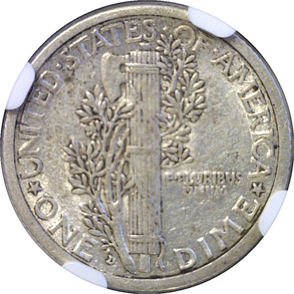 1916-D Mercury Dime  -  NGC AU-50  CAC - Image 3