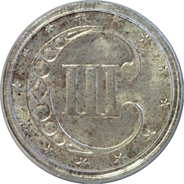 1852 Silver Three Cent  -  PCGS MS-64 - Image 3