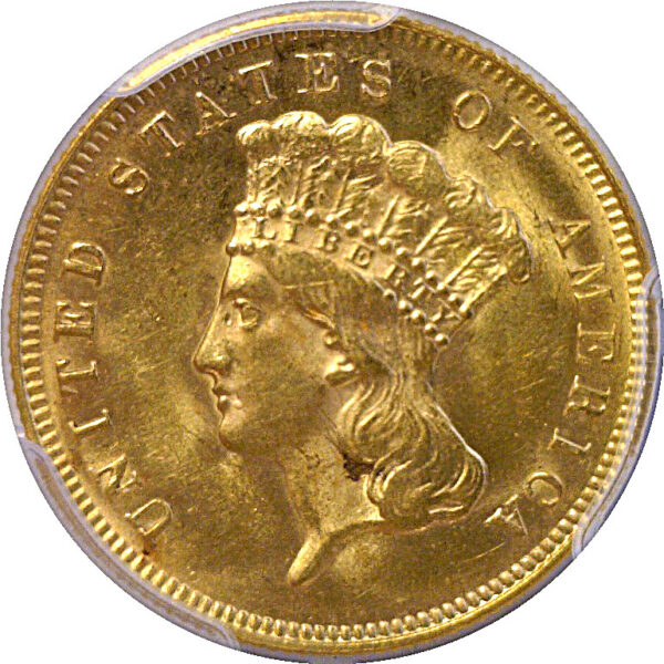 1878 $3 Princess. -  PCGS MS-63 - Image 2
