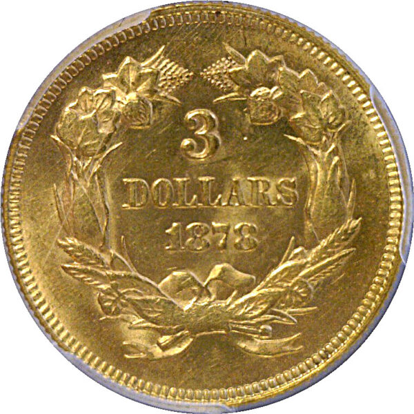 1878 $3 Princess. -  PCGS MS-63 - Image 3