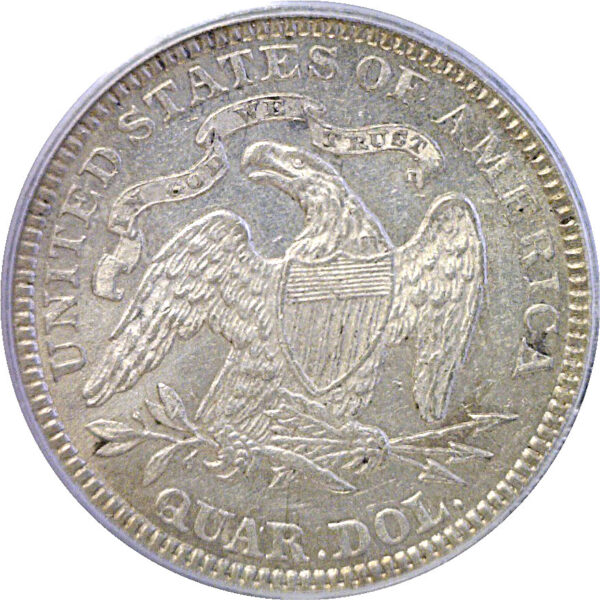 1890 Seated Liberty Quarter. -  PCGS AU-53 - Image 3