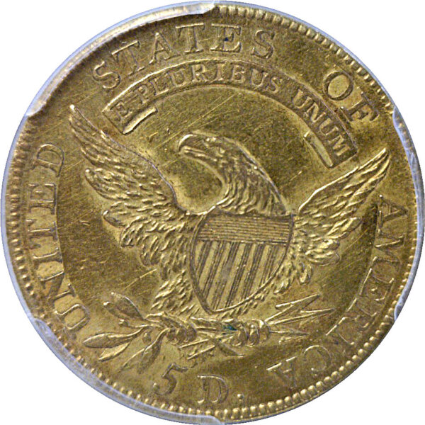 1808 $5 Capped Bust  -  PCGS AU-58 - Image 2