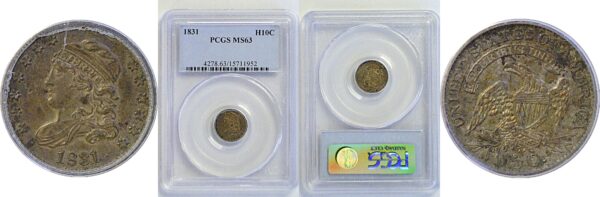 1831 Bust Half Dime  -  PCGS MS-63