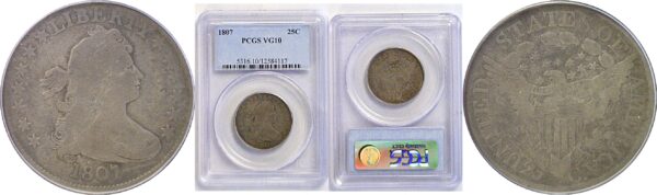 1807 Bust Quarter. -  PCGS VG-10
