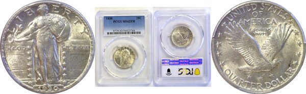 1930 Standing Liberty Quarter. -  PCGS MS-62 FH