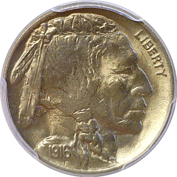 1916-D Buffalo Nickel  -  PCGS MS-65  CAC - Image 2
