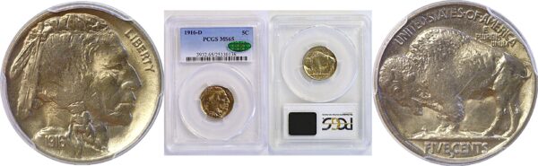 1916-D Buffalo Nickel  -  PCGS MS-65  CAC