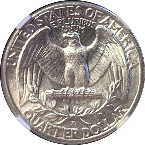 1936-D Washington Quarter. -  NGC MS-62 - Image 3