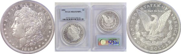 1896 Morgan Dollar  -  PCGS MS-65 DMPL