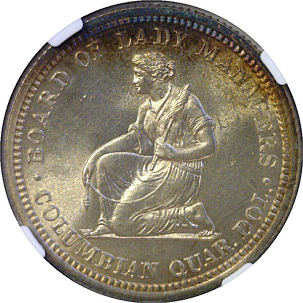 1893 Isabella Commemorative Quarter  -  NGC MS-65 - Image 3