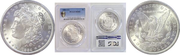 1884-CC Morgan Dollar  -  PCGS MS-66