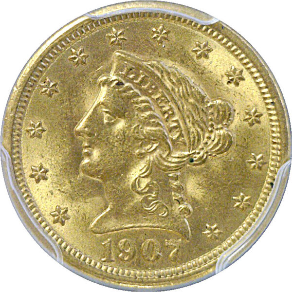1907 $2 1/2 Liberty  -  PCGS MS-63 - Image 2