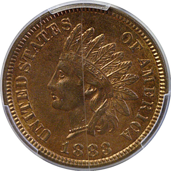1883 Indian Head Cent. -  PCGS MS-64 RB - Image 2
