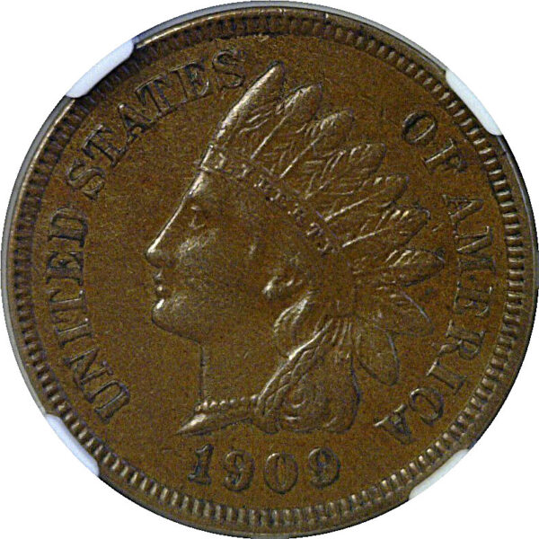 1909-S Indian Head Cent  -  NGC AU-55 - Image 2