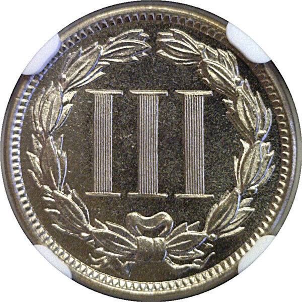 1878 Nickel Three Cent. -  NGC PF-65 Cameo - Image 3