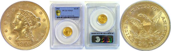 1905 $2 1/2 Liberty  -  PCGS MS-65