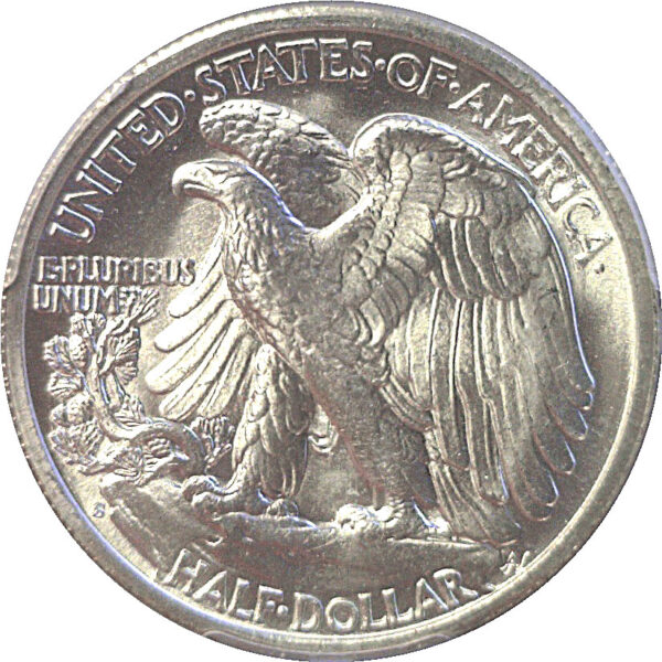 1942-S Walking Liberty Half Dollar  -  PCGS MS-66  CAC - Image 3