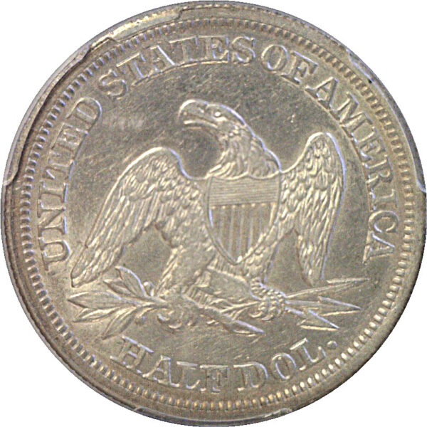 1842 Seated Liberty Half Dollar. -  PCGS AU-50 - Image 3