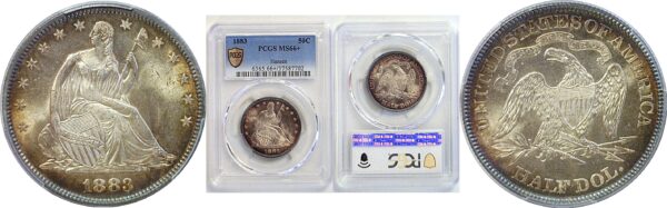 1883 Seated Liberty Half Dollar  -  PCGS MS-66+