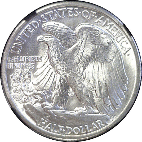 1942-D Walking Liberty Half Dollar.  -  NGC MS-67 - Image 3
