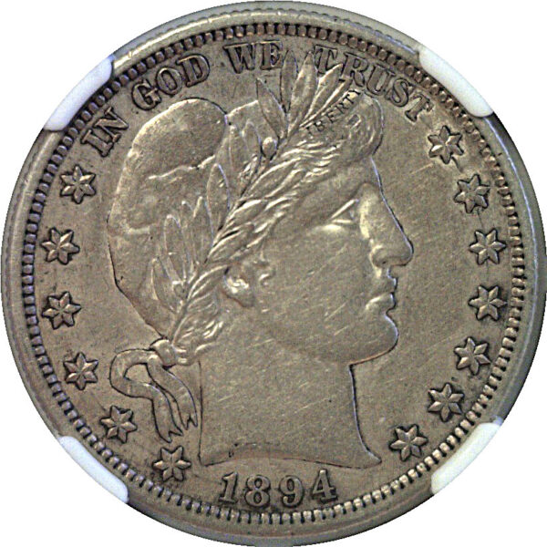 1894-S Barber Half Dollar. -  NGC AU-53 - Image 2