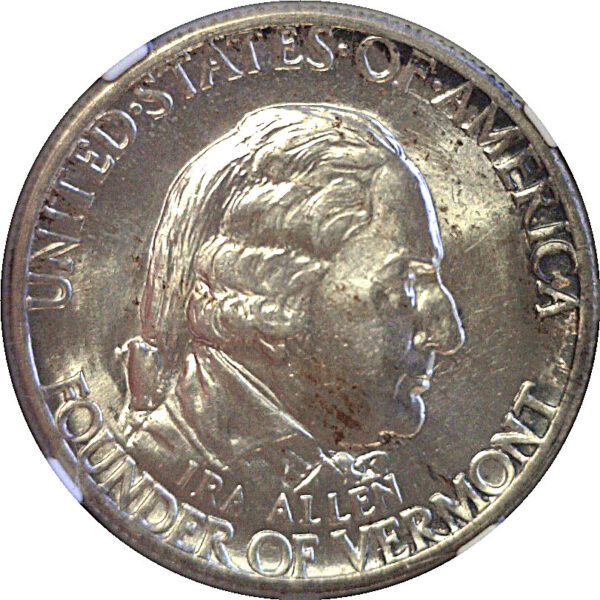 1927 Vermont Commemorative Half Dollar. -  NGC MS-64 - Image 2