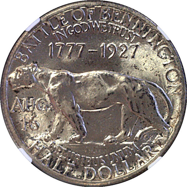 1927 Vermont Commemorative Half Dollar. -  NGC MS-64 - Image 3