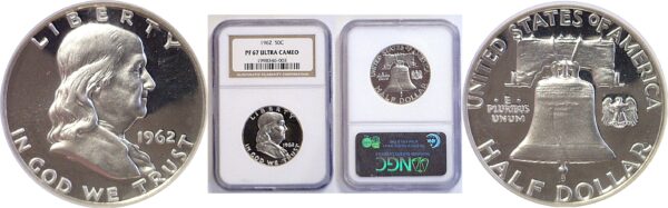 1962 Franklin Half Dollar.  -  NGC PF-67 Ultra Cameo