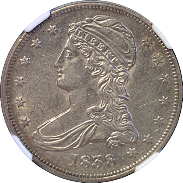 1838 Bust Half Dollar. -  NGC AU-58 - Image 2