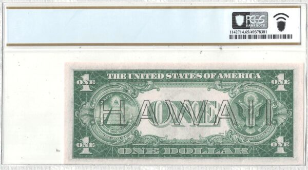 1935-A $1 Hawaii Fr-2300 PCGS Gem CU-65 PPQ - Image 3