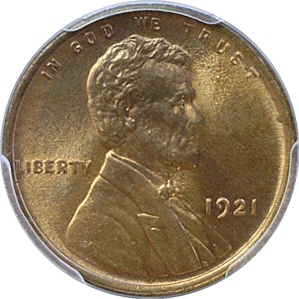 1921 Lincoln Cent  -  PCGS MS-65 RD - Image 2