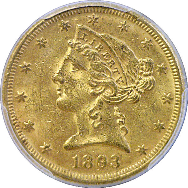 1893-O $5 Liberty  -  PCGS MS-62 - Image 2
