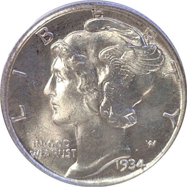 1934-D Mercury Dime  -  PCGS MS-66 FB   CAC - Image 2