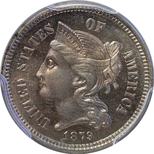 1879 Nickel Three Cent  -  PCGS PR-66 - Image 2