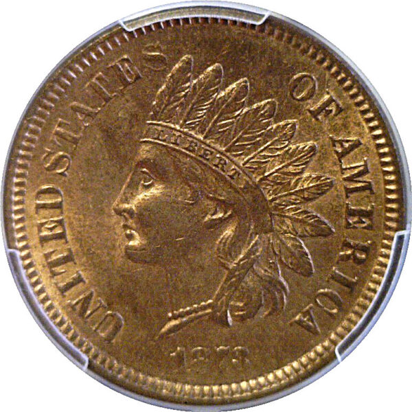 1873 Closed 3.  Indian Head Cent  -  PCGS MS-63 RB - Image 2
