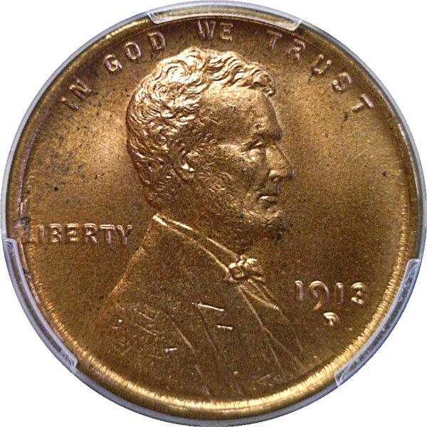 1913-D Lincoln Cent. -  PCGS MS-65 RD - Image 2
