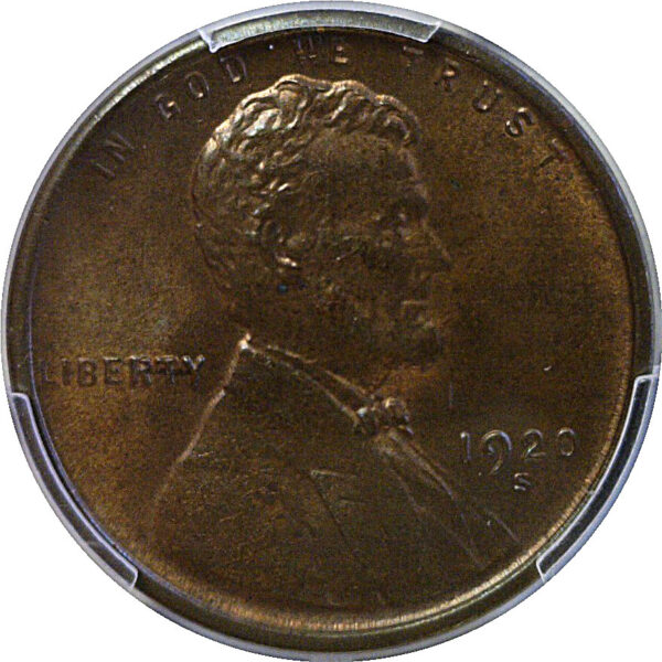 1920-S Lincoln Cent  -  PCGS MS-64 BN - Image 2