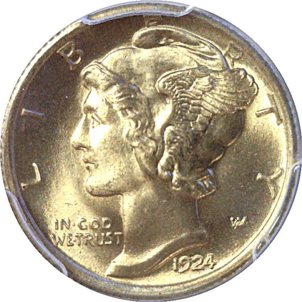 1924-D Mercury Dime  -  PCGS MS-65 FB - Image 2