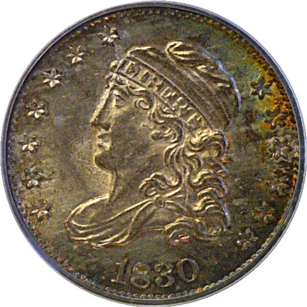 1830 Bust Half Dime  -  PCGS MS-63  CAC - Image 2