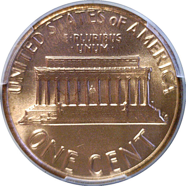 1983 Doubled Die Reverse Lincoln Cent -  PCGS MS-66 RD - Image 3