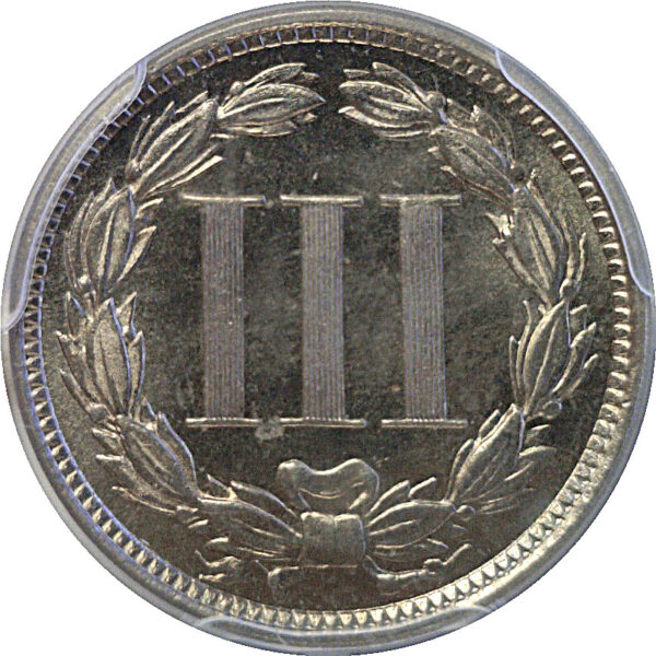 1879 Nickel Three Cent  -  PCGS PR-66 - Image 3